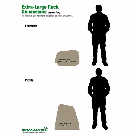 Emsco Group Landscape Rock, Natural Sandstone Appearance, Extra Large & Tall, Lightweight 2280-1